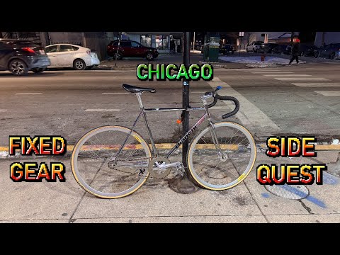 Doing a side quest on my Bianchi Pista fixed gear | Winter Ride 🚴❄️