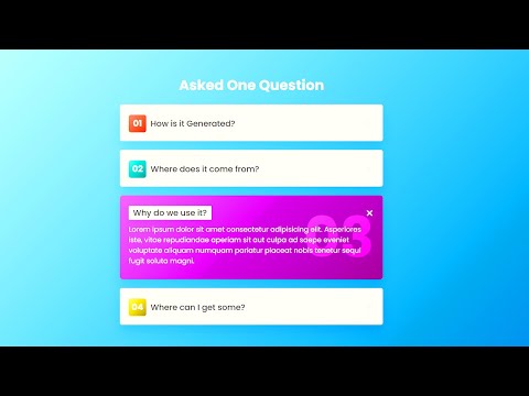 How To Make CSS Accordion Design tonudipacoding