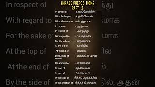 part - 2 Phrase Prepositions #easyenglisheveryday #englishgrammar #englishlanguagelearning