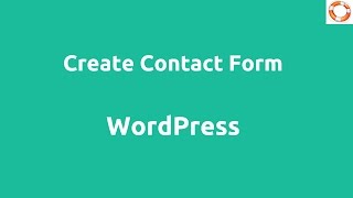 Create Contact Form for WordPress