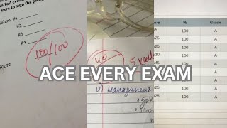 HOW TO ACE EVERY EXAM