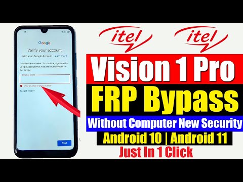 Itel Vision 1 Pro L6502 FRP Bypass | All Itel Android 11 FRP Bypass Without Computer