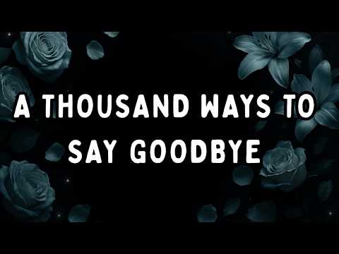 A Thousand Words | Emotional Goodbye Song (Official AI Lyric Music Video)