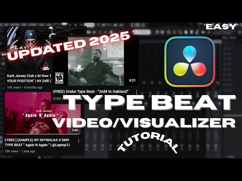 HOW TO MAKE A TYPE BEAT VISUALIZER / TYPE BEAT VIDEO FOR FREE  ( VIDEO TUTORIAL *EASY UPDATED 2025*)