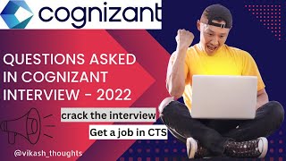 Questions asked in Cognizant interview 2022|GenC interview#cognizant #vikash_thoughts