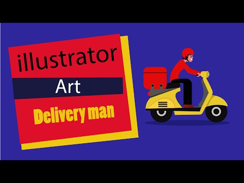 illustrator design / Delivery man