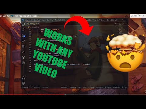 Code over animated backgrounds in Visual Studio Code!