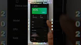 Infinix Hot 50 Pro Enable & Disable Developer Mode on (2025) #android #enabledeveloperoptions
