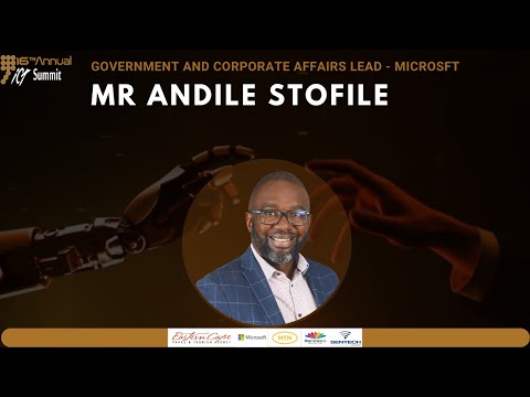 Mr Andile Stofile - Government & Corporate Affairs Lead - Microsft #ictsummit #techconference