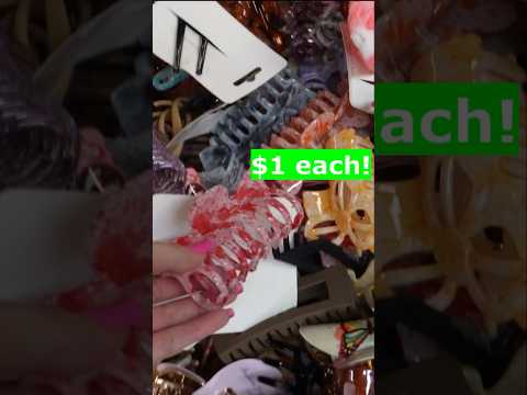 Don’t miss out on this good bargain at a flea market!  #clawclips #bargain  #fleamarketfinds