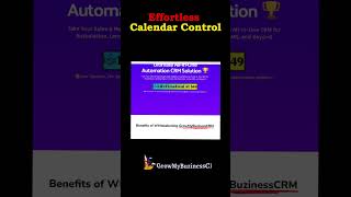 Effortless Calendar Control #crm #bestcrm #calender