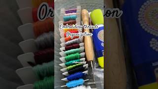 How to organize embroidery threads | embroidery thread 🧵 organizer unboxing #learnembroidery