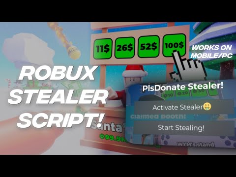 💸ROBUX STEALER💸|PLS DONATE STEALER SCRIPT🤑!/ALL EXECUTERS!