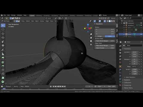 [Blender] Split Stl mesh and rotation around custom axis using armature
