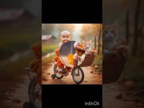 cute little monk #youtube #shorts #like #subscribe