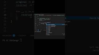 How to  check the palindrome string in Go/Golang | CODING GYAN 😍 #codewithharry #java8