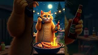 Cute orange cat roasted mice #cat #ai #shorts #catcartoons  #cuteanimal #cute #cutepet #viralvideo