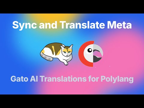 Meta sync and translation in Gato AI Translations for Polylang