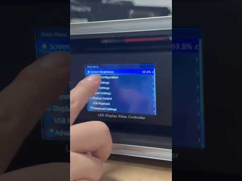 How to adjust led screen brightness with Novastar VX2000pro video processor?