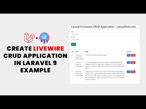 Create Livewire CRUD Application in Laravel 9 Example