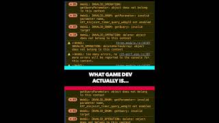 Reality of game development... #gamedev #indiedev #webgl #javascript #programming