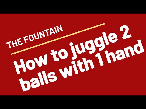 HOW TO JUGGLE 2 balls in one hand