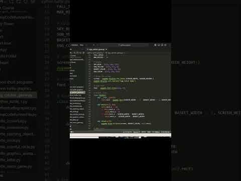 Egg 🥚 Catching Game Using Python ♥️💕 #shortvideo #viralshorts #python #coding