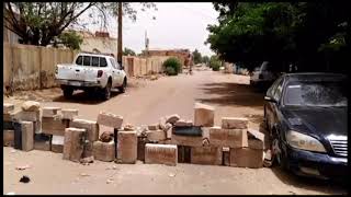 Barricades block some side streets of Sudan’s Omdurman | AFP