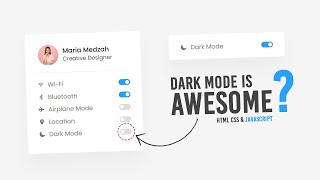 Action Menu with Custom Checkbox Toggle Dark and Light Mode using Html CSS & Javascript