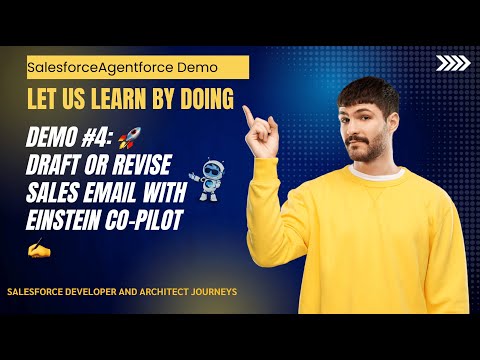 🚀 Salesforce Einstein Co-Pilot DEMO: Draft or Revise Sales Email with Einstein Co-Pilot ✍️