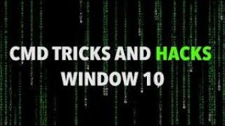 Some Cool CMD TRICKS AND HACKS for windows |  Full Tutorial | Technomation Stuff |