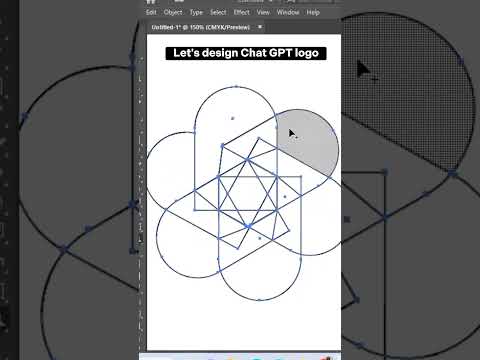 Let's design chat GPT logo #logodesign #graphicdesign #shorts