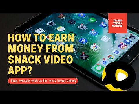 How to make money on Snack Video application? Easy way to earn money from snack video application.