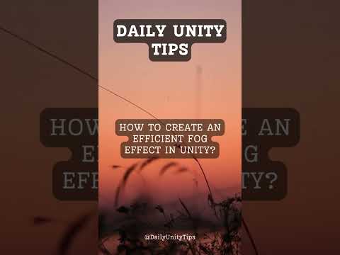 How to create an efficient fog effect in unity? #FreeTutorials#UnityTips#UnityCommunity#GameDevTips