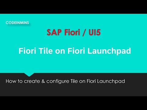 SAP Fiori Tile Configuration on Fiori Launchpad