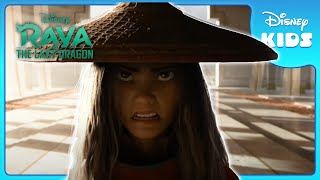 ⚔️ Raya and Namari battle | Raya And The Last Dragon  | Disney Kids