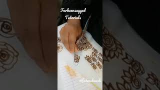 Student mehandi practice student mehandi designs #farheensayyedtutorials #shorts #studentprojects