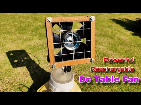 Diy Reachargable dc Table Fan for summer | 100 % working !