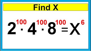 Nice Exponent Math Simplification | Find the Value of X