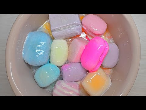 20 pieces SOAKED SOAP🌊🧽🤤💧MUSHY  ASMR/20 шт РАЗМОКШЕГО  МЫЛА  РАЗНЫХ ФИРМ/Very satisfying relax sound