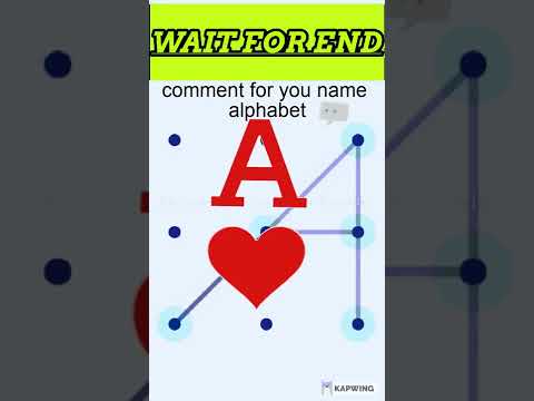 A Pattern lock style| pattern lock alphabet | pattern lock design #short