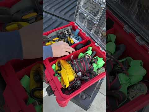 Integral Truck - How many ratchet straps can you fit in your packout #IntegralTruck #Packout #Toyota