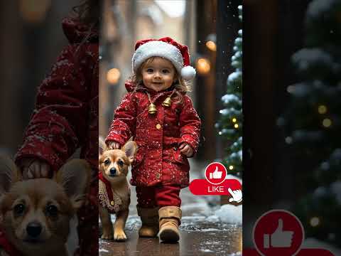 🎅 Adorable Baby Angels & Puppies Celebrate Saint Nicholas' Day! ✨ #cutebaby  #babyfashion #baby