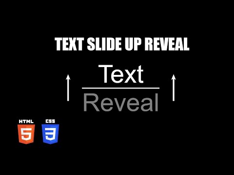 Text Sliding Reveal Hover Effect | HTML & CSS Tutorial