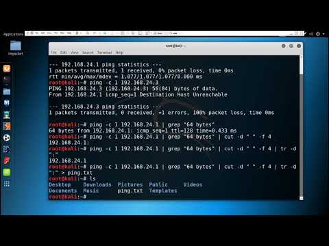 Writing Your First Script In Kali LInux | Ipsweeper