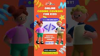 𝐎𝐧𝐥𝐢𝐧𝐞 𝐂𝐨𝐝𝐢𝐧𝐠 𝐂𝐨𝐮𝐫𝐬𝐞𝐬! 𝗖𝗼𝗱𝗲, 𝗽𝗹𝗮𝘆, 𝗮𝗻𝗱 𝗴𝗿𝗼𝘄 𝘄𝗶𝘁𝗵 𝘂𝘀! 📞 0300 4843092 #KidsCoding #OnlineCodingCourses