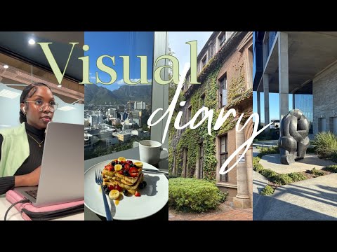 Visual diary: halfway through big tech internship, first train ride, late days on campus | 🇿🇦