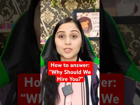 How to Answer: “Why Should We Hire You?” Best 3-Step Formula #crackinterview #interviewquestions