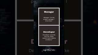 #manager vs #developer