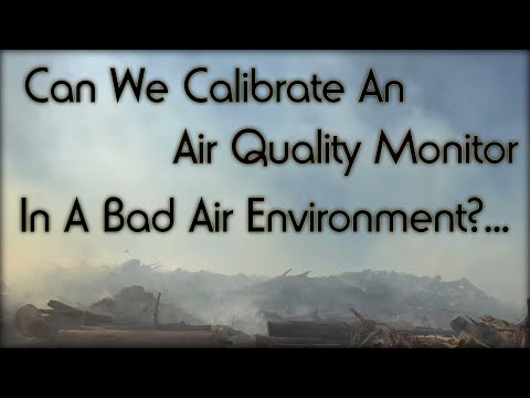 Calibrating An Air Quality Monitor In A Bad Air Environment